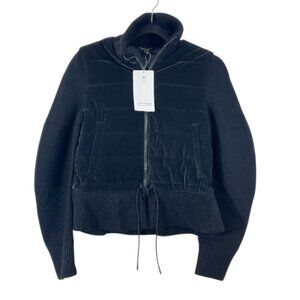 Athleta Hanover Hybrid Jacket Black XXS New $259 New